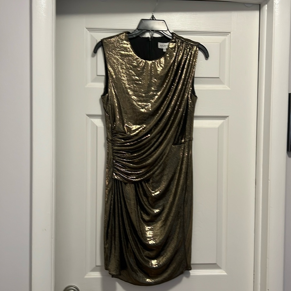 Never worn. Halston Tiara Mini Dress.